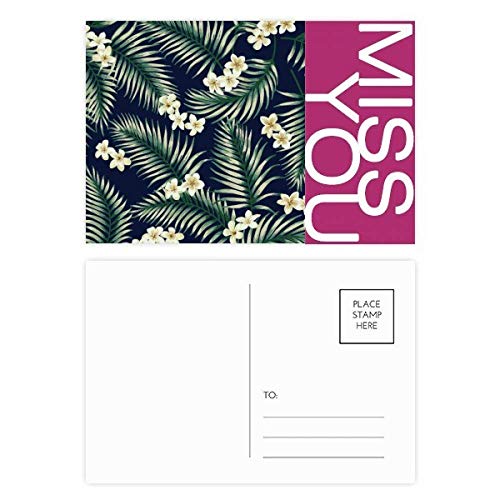 Carte postale tropicale DIYthinker 20pcs, oubliez les cartes banales avec cet art végétal chic