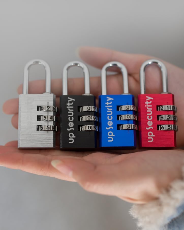 Miniatura 5 de Cerradura de casillero con código, cerradura de combinación de 3 dígitos para casillero, unidad de almacenamiento, combinación de candado