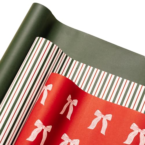 Merry Market Christmas Wrapping Paper Rolls, Matte Gift