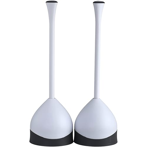 Clorox Hideaway 2-Pack Plunger, White