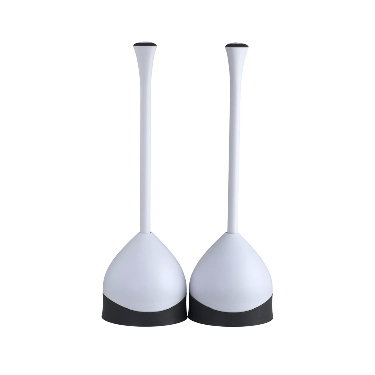 Clorox Toilet Plunger with Hideaway Caddy Set of 2 for Bathroom Organization and Storage Bathroom Accessories Toilet Unclogger