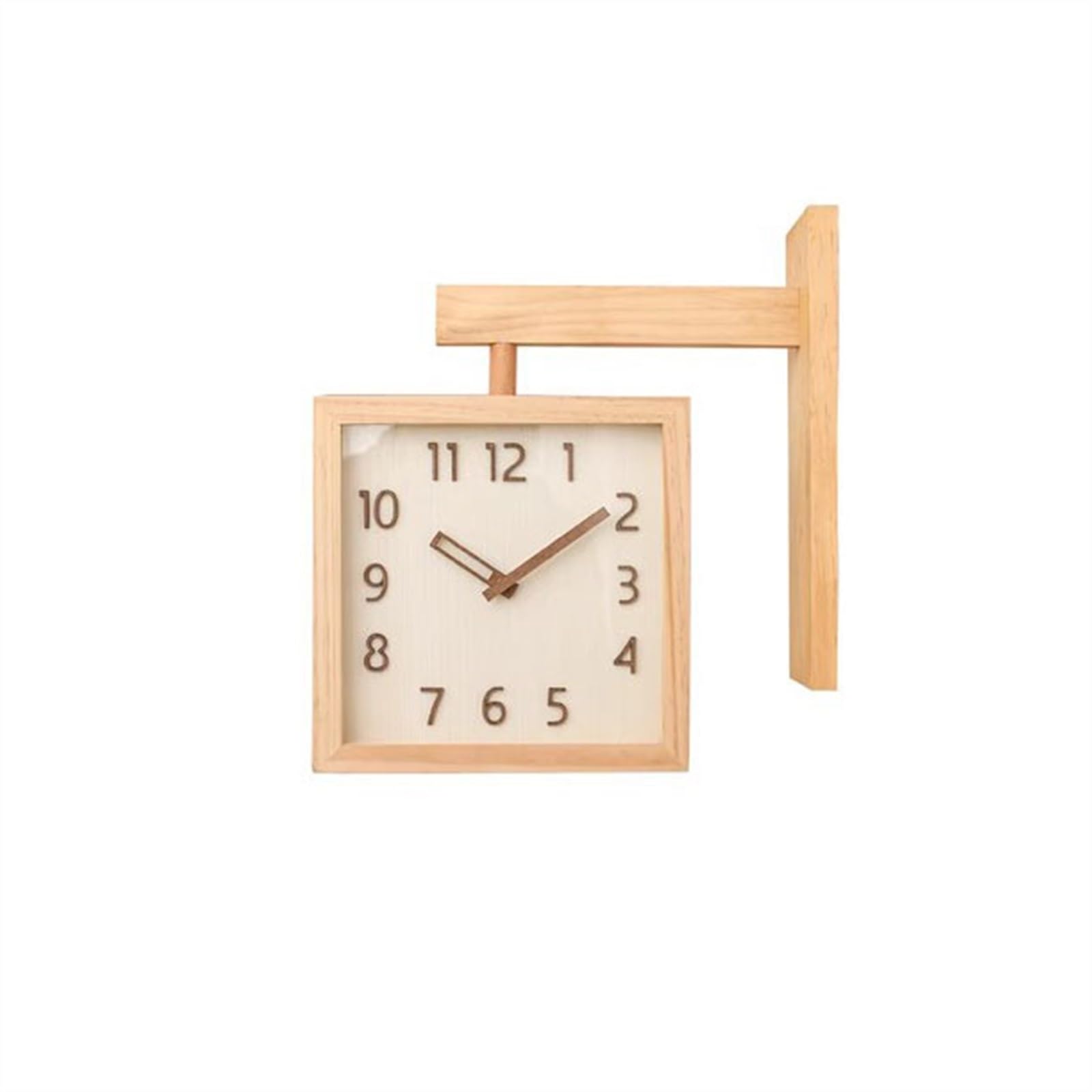 Horloge murale muet pour angle mort du salon résolvant les problèmes de visibilité