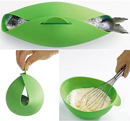 Home Kitchen Microwave Oven Steamer Soft-paste Silicone Folding Bowl Baking Fish Steam Roaster Bread Food Cook Tool