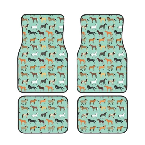 Alfombrillas para coche Caballo ideales para viajes familiares y días de lluvia en ciudad