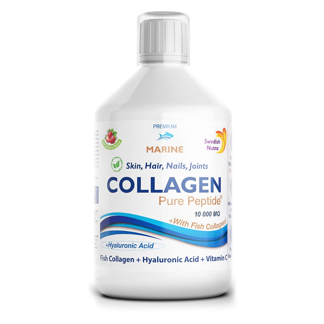 Buy Marine Liquid Collagen 10000mg 500 ml I Pure Hydrolyzed Collagen