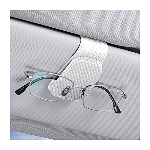 Image of AICEL Sunglasses Holders for Car Sun Visor, Leather Eyeglasses Hanger Mounter, Magnetic Glasses Holder and Ticket Card Clip, Auto Interior Accessories Universal for SUV Pickup Truck