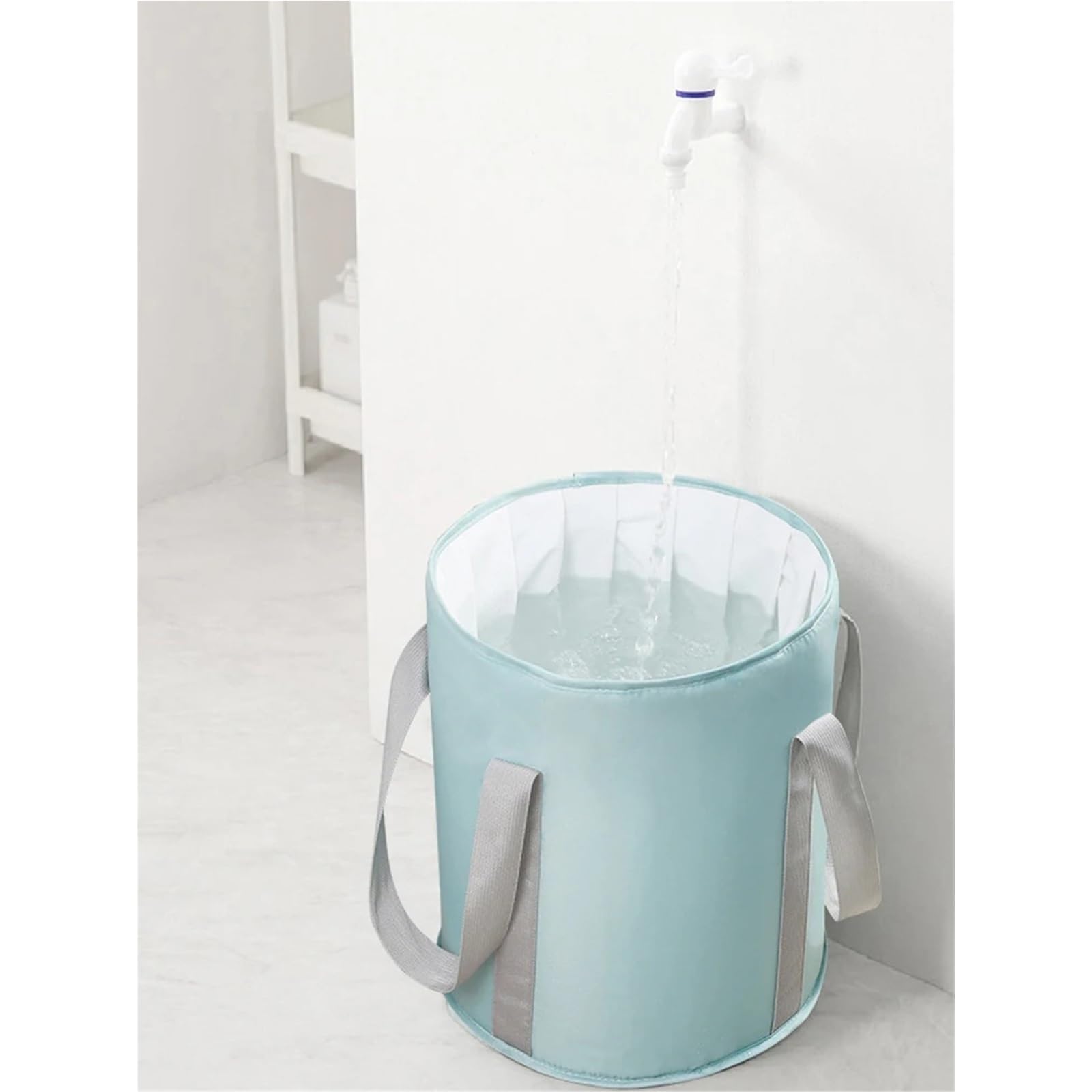 Seau Pliable Seau De Bain Pieds Pliable Et Isolant, Profond, Multifonctionnel, Portable Ménager(Style1)