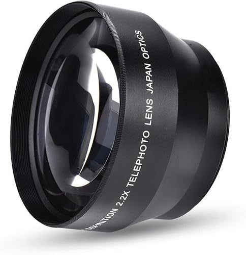 Acuvar 2.2X 望遠レンズ ? HDズームカメラレンズアタッチメント デジタル一眼レフカメラとミラーレスカメラ用 ? 光学ガラス付きテレコンバーターレンズ Nikon Canon Sony Pentax 長距離写真用 (30mm)
