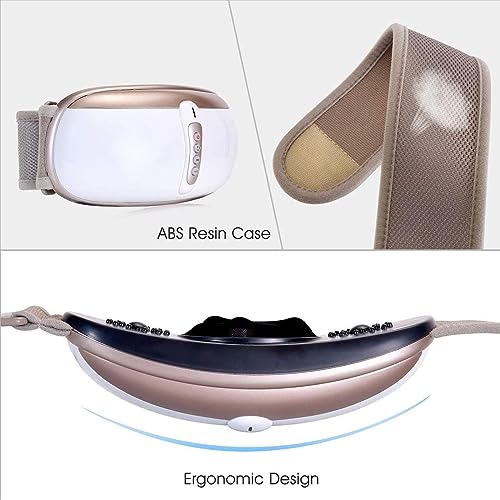 Cinturón tonificante adelgazante con masaje de vibración ajustable y calor suave para pérdida de peso, 4 modos de masaje para quemar grasa abdominal y promover la digestión