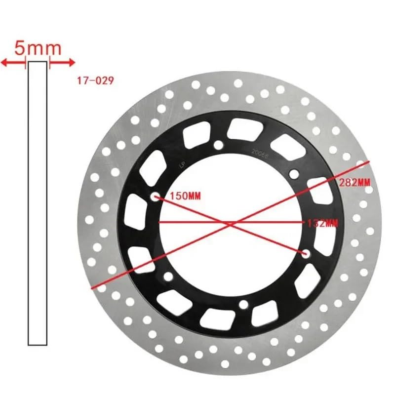 Disque de frein avant moto ventilé XT600E et XV250 résistant à la chaleur extrême - 2