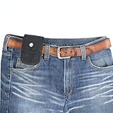 diodrio EDC Belt Pouch for Men Women, Small Utility Holster Pouch with Belt Loop for Hiking, Fishing, Camping, Snap Closure, Classic Waxed Canvas, Black Small