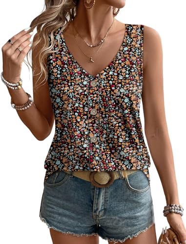 WIHOLL Spring Tops for Women Summer Travel Outfits Lightweight Boho