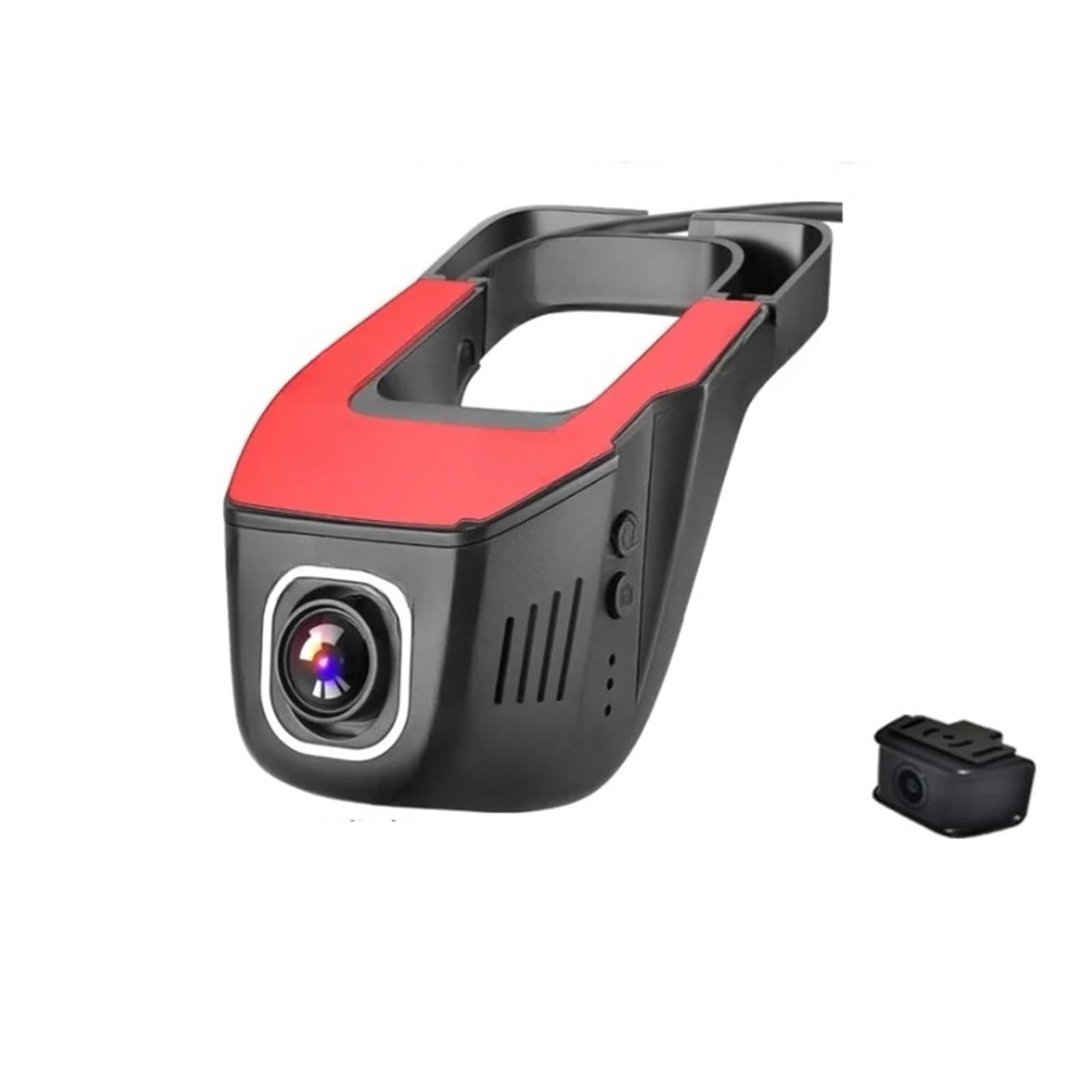2K Dash Cam Car DVR Camera 1600P Driving Recorder Compatible for Renault Black Two Cam 24-H 64G1
