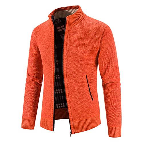 Mens Cardigan Sweater Full Zip Cable Knitted Long Sleeve Shawl Collar Slim Fit Sweaters Workout Knit Cardigans