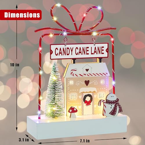 Lulu-Home-Christmas-Tabletop-Decoration-Wooden-Pre-lit-Xmas-Candy-Cane-Lane-Ornament-with-Metal-Frame-Battery-Operated-LED-Light-Up-Holiday-Sign-for-Indoor-Mantel-Shelf-Decor Lulu Home Christmas Tabletop Decoration Wooden Pre lit Xmas Candy Cane Lane Ornament with Metal Frame Battery Operated LED Light Up Holiday Sign for Indoor Mantel Shelf Decor