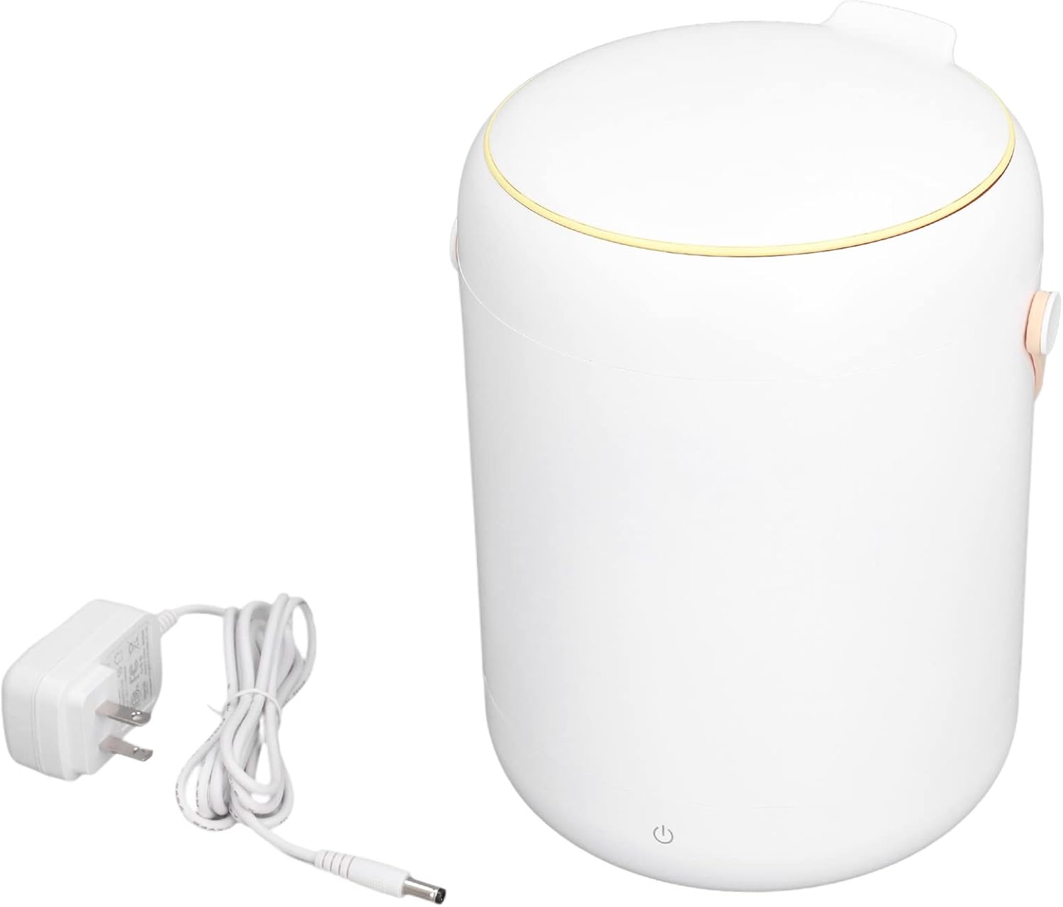 Portable Washing Machine, Small Washer Proof Built in Draining Fence 3L Capacity Automatic Shutdown Cover for Apartment white