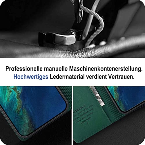 Étui de protection Google Pixel 7 vert antichoc portefeuille avec support - 3