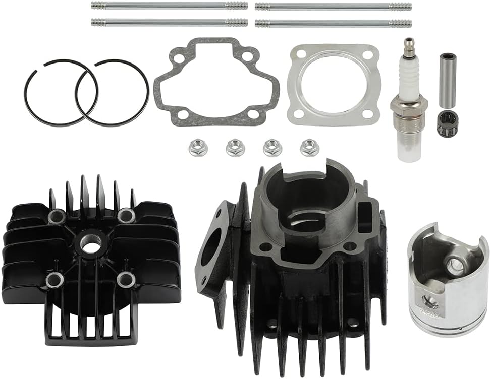 ECCPP Cylinder Piston Ring Gasket 1981-2009 for Yamaha PW50,1979-1987 for Yamaha QT50 Compatible fit for Cylinder Piston Gasket Top End Kit ADP11307DA584S