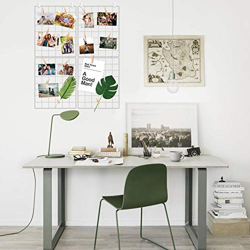 image for Halvalo Wire Grid Panel Wall Grid Display Board Wall Organizer Photo P