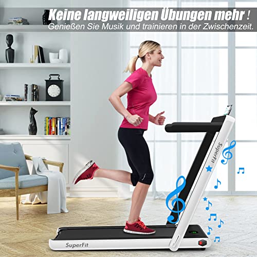 COSTWAY 2 in 1 Walking Pad & Laufband | App-kontrolliert | Bluetooth | LED Display | 1-12km/h | bis 120kg belastbar… – Bild 4