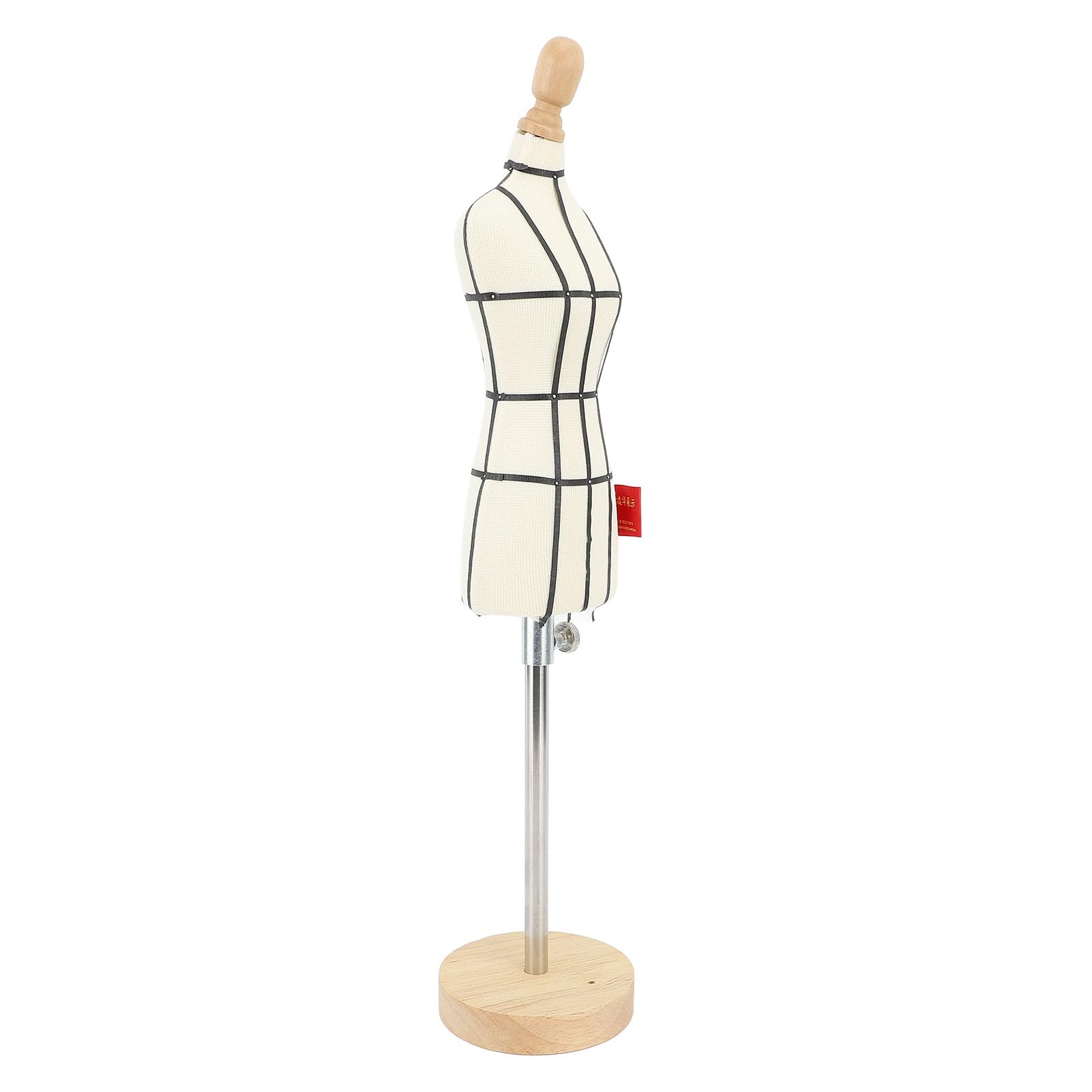 Jectse Forma di Abito in Miniatura, Uso Confortevole, Leggero, Regolabile in Altezza, Manichino da Esposizione per Abbigliamento, Multiuso per l'insegnamento della Sartoria (1/2