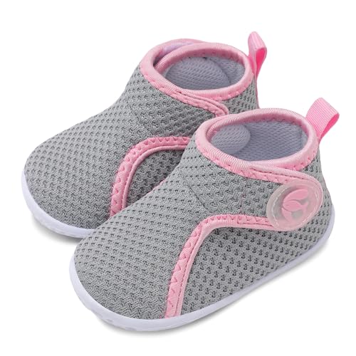 FEETCITY Lightweight Baby Sock Shoes Baby Walking Shoes Boys Girls Infant High-Top Shoe 12-18 Months