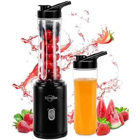 Sangcon Mixer Smoothie Maker, Elektrisch Tragbar Sport Standmixer Cover