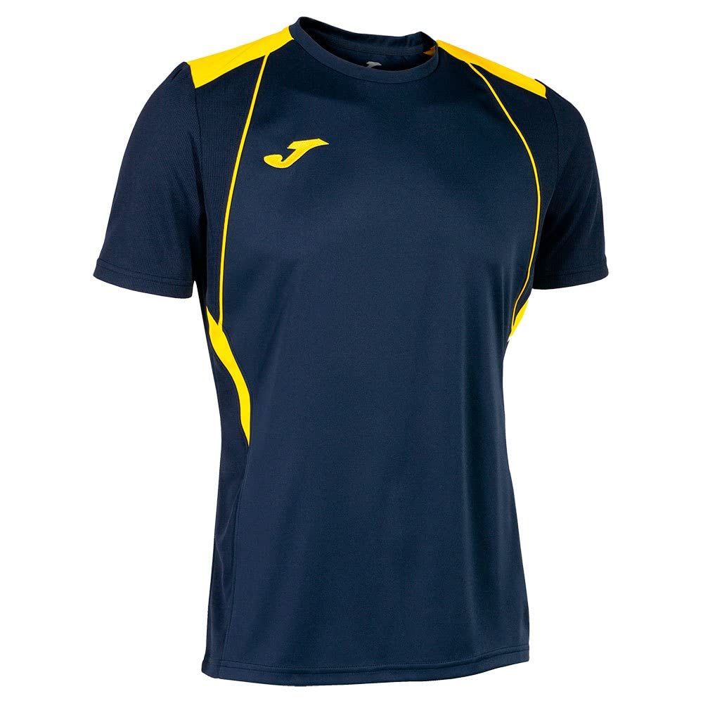 Joma Men's Championship VII T-Shirt, Yellow Navy, XL
