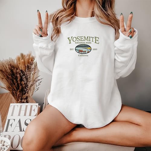 Embroidered Yosemite National Park California Sweatshirt, Tee Gift, Hoodie Embroidery, Travelling Vibe Gift, Present for Her3