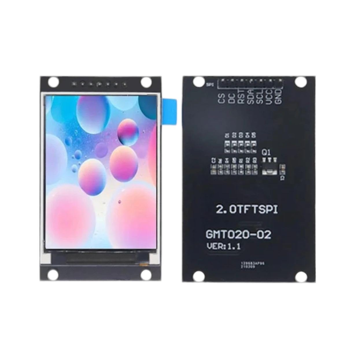 2.0 Inch TFT Display OLED LCD Drive IC ST7789V 240RGBx320 Dot-Matrix SPI Interface PLR for Arduio Full Color LCD Display Module