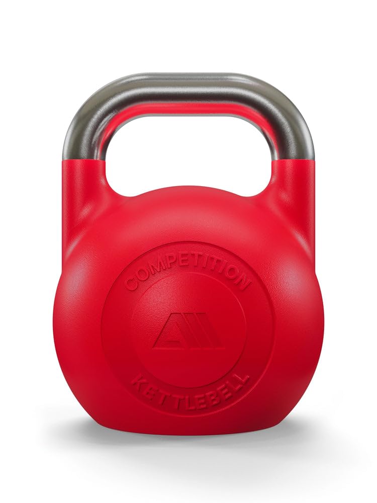 Atletica Competition Kettlebell | 32 kg | czerwony | żeliwo sferoidalne | jakość studyjna I subtelne logo | kod koloru dla łatwej obsługi I trening funkcjonalny całego ciała