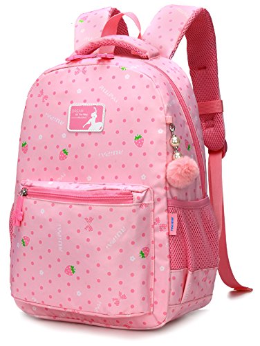 ArcEnCiel Backpack for Girls Princess School Bags Kids Bookbag (Pink)