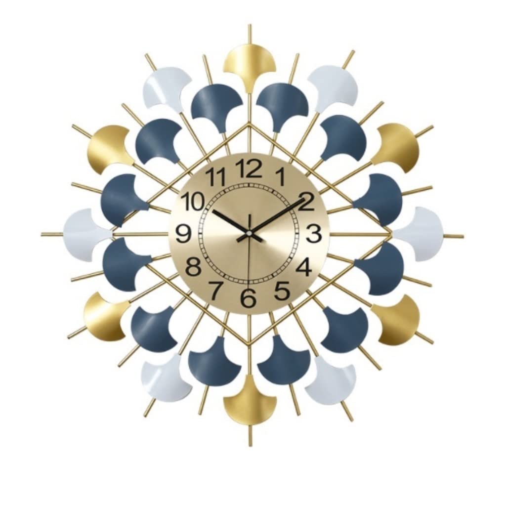 AZHKJKZH Wall Mounted Clock Metal Wall Clock Decor Silent Clocks Living Room Watches Non Ticking Modern Quartz Decoration For Living Room(70 * 70cm)