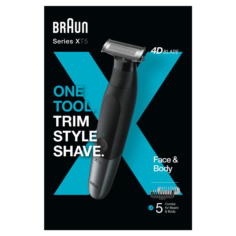 Braun Series XT5 – Beard Trimmer, Shaver and Electric Razor for Men, Body Grooming Kit for Manscaping, Durable One Blade, ... - Review, Price and Buying Guide