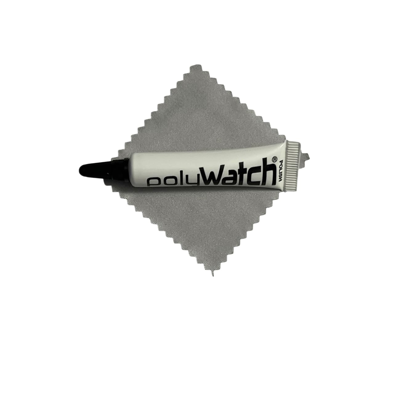 Polywatch Poly Watch Plastic Crystal Glass Polish & Scratch Remover Repair Tool with Blue Cloth, 5 ml Tube