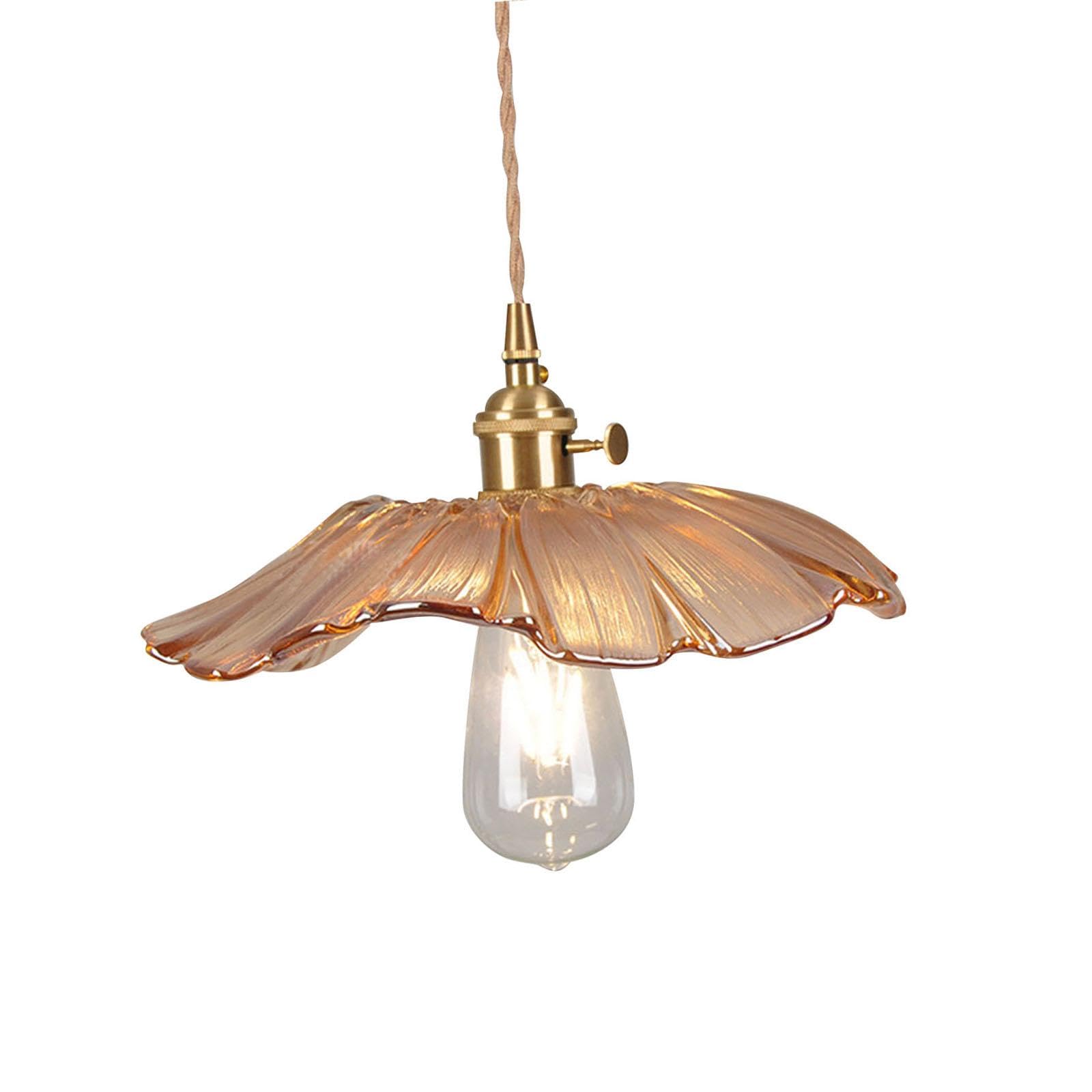 JISADER Modern Adjustable LED Pendant Lights Home Decor Ceiling Lighting Fixture for Shop, Amber