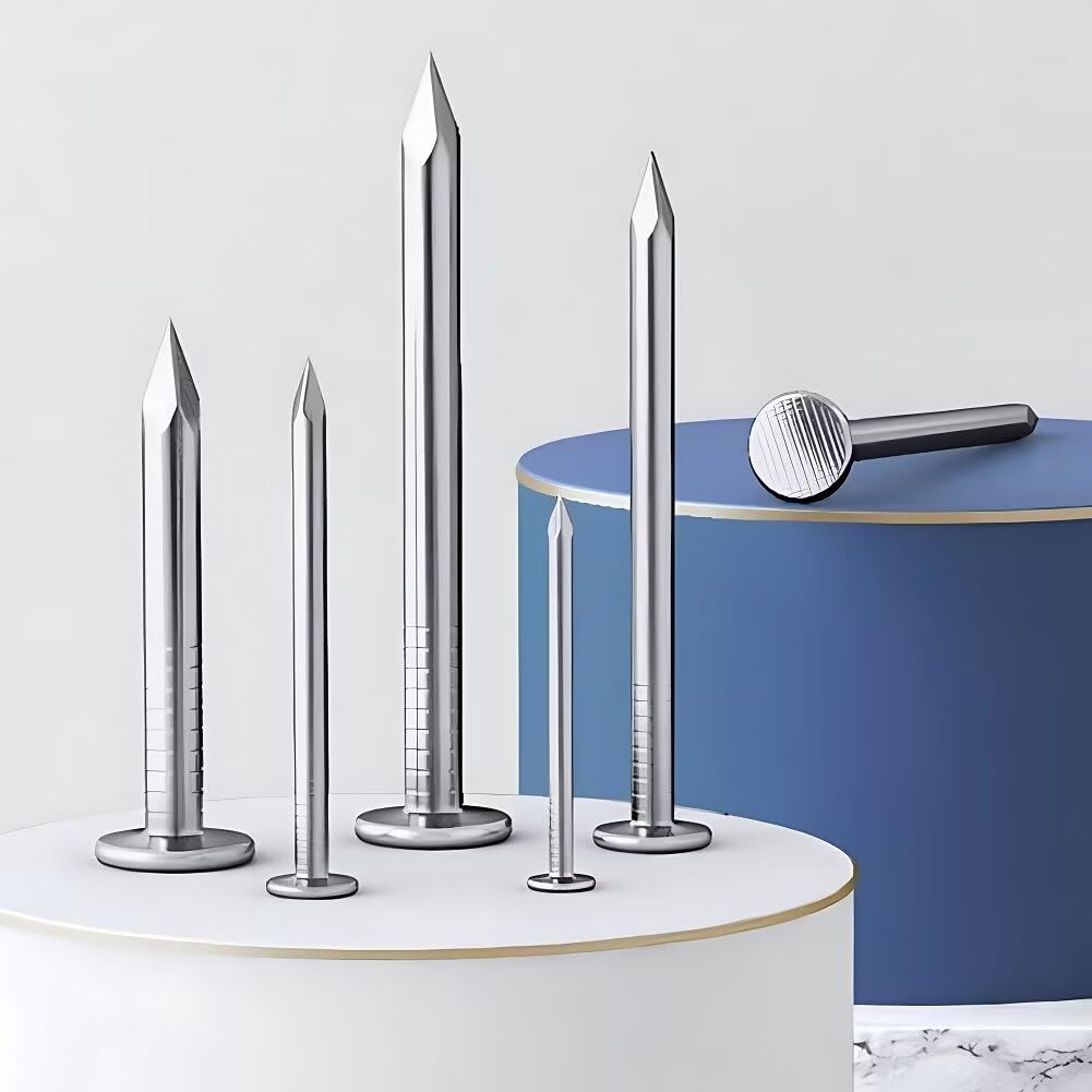 SYDARSYN Masonry Nails 304 Stainless Steel Concrete Nails Wall Nails M6x153mm (5 pcs), Silver - Image 3