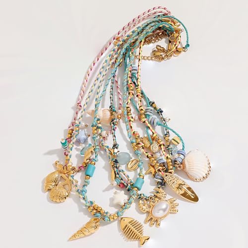 Collier corde colorée idéal pour vos vacances à la plage