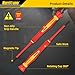HURRICANE Premium 1000V Precision Insulated Screwdriver Set, 6 Piece S2 Steel Mini Electrician Screwdrivers with SL1.8/2.0/2.5/3.0mm & PH00/PH0, VDE Certified for DIY & Professional Electrical Repair