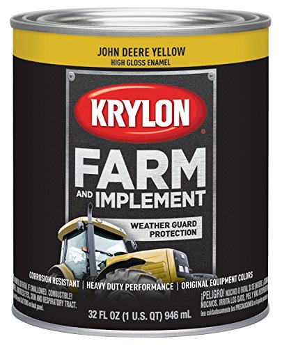 Image of Krylon 2025 Farm & Implement Brush, High Gloss, John Deere Yellow, 1 Quart Architectural Paints