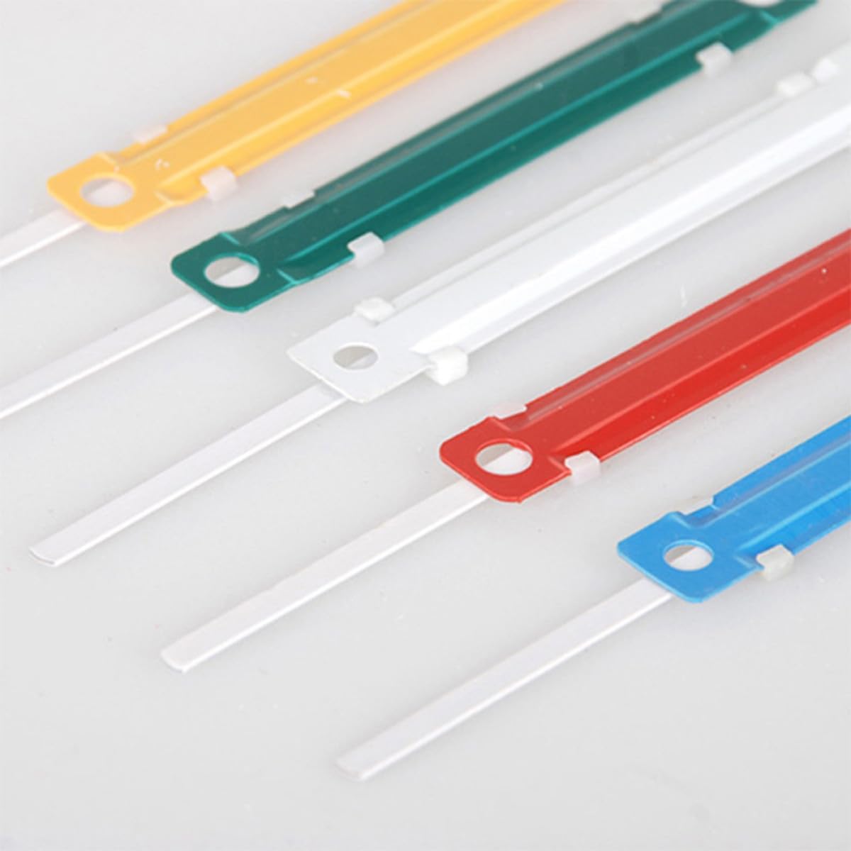 Holibanna Colorful Plastic Paper Clips Binding Clips 2 Boxes 100Pcs for Home School Organization image 5