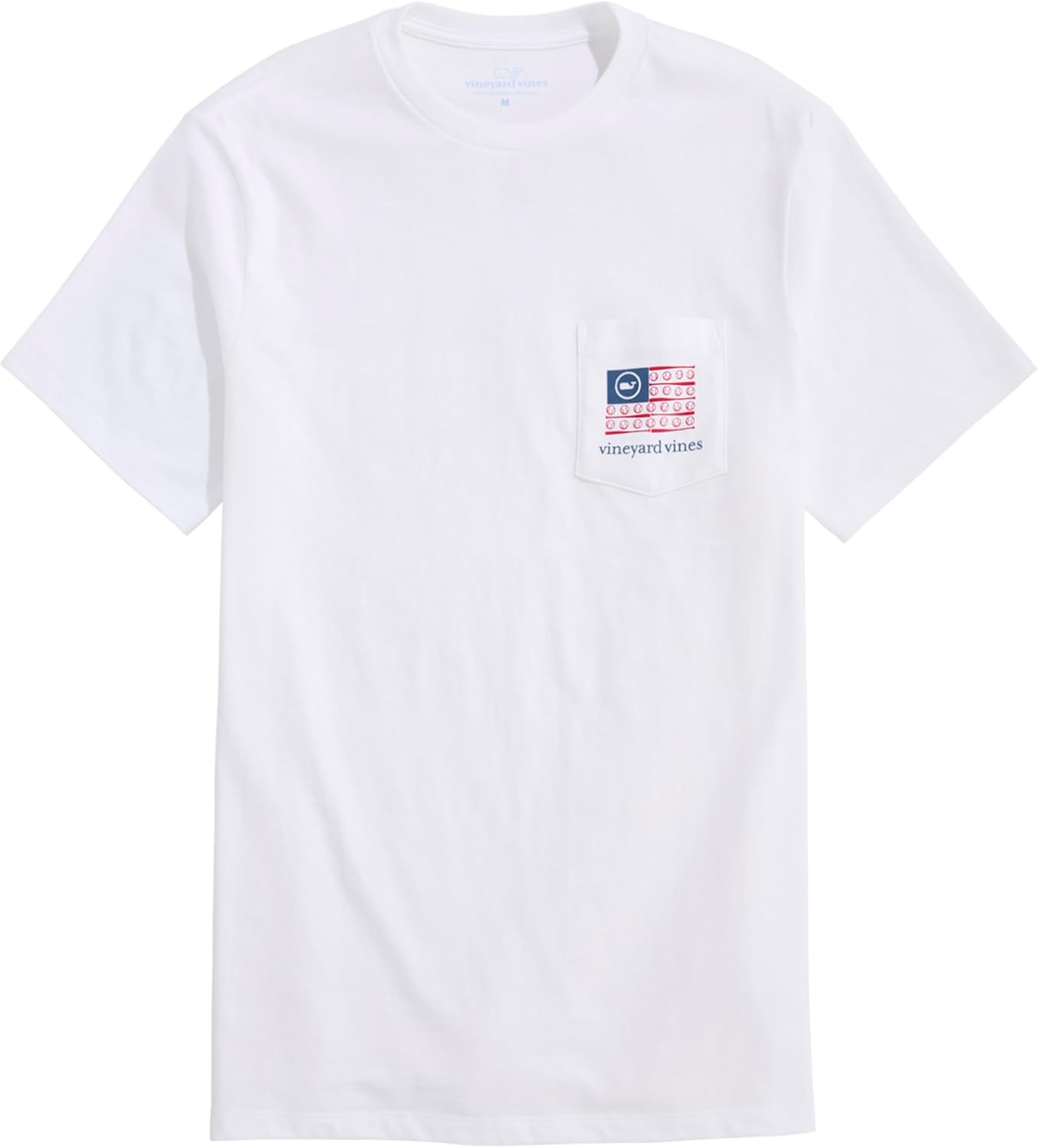 Vineyard Vines Men's Baseball Flag Short-Sleeve Pocket Tee