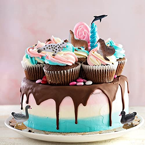 Animal Figures, 74 Pcs Realistic Mini Dinosaur Insect Sea Farm Reptile Wild Jungle Animal Toys, Zoo Animals Playset, Cake Topper Party Favors For Kids 1, 2, 3 Year Olds #TOP3