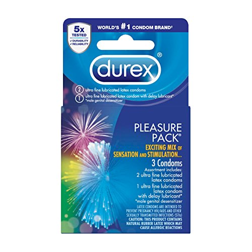 Durex Pleasure Pack Condom, 3 Count