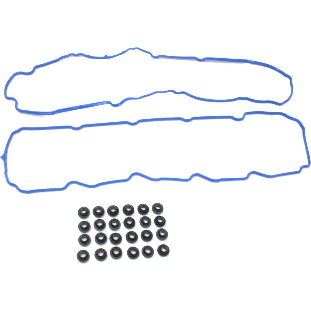 for Dodge Ram 1500 Valve Cover Gasket 2002 2003 | Rubber | 4.7L | Single Overhead Cam | 16 Valve | w/Grommets & Spark Plug Tube Seals