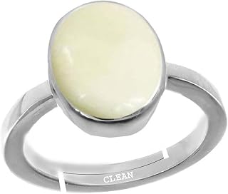 Clean Gems Opal 4.25 Ratti or 4 Carat Astrological Certified Natural Gemstone bis Hallmark 925 Sterling Silver Adjustable ... Price In India