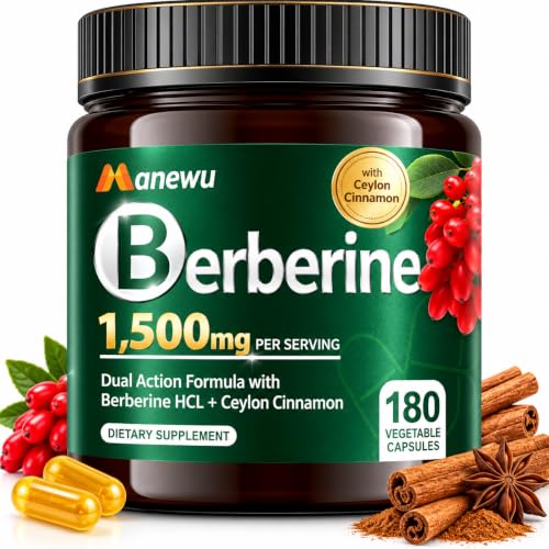 Bermellon Berberine HCl 1500mg Capsules