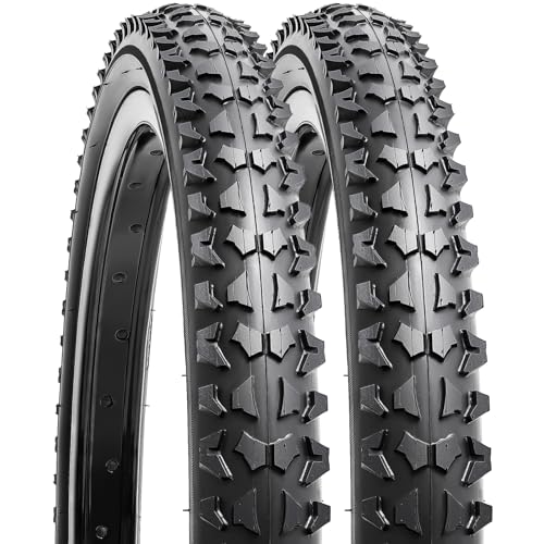 YUNSCM 2-PCS 18 Mountain Bike Tires 18x1.95/53-355 Compatible with Mountain/Off Road Bike 18 x 1.95 18x2.0 Kid Bicycle Tires (Y-1220)