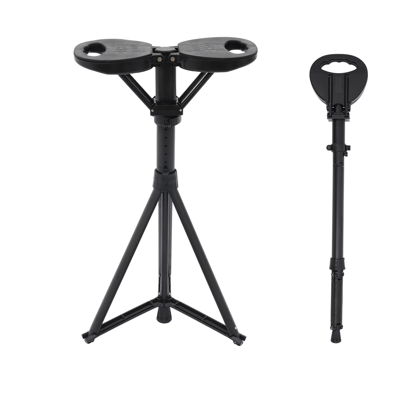 Bastón plegable con asiento, bastón de aluminio, altura ajustable, capacidad de carga 150 kg, bastón plegable para viajes al aire libre