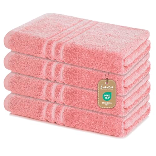 Lavea Duschtücher 4er Set – 70x140 cm – 100{121c497a4a3c601ce6fe3b896cad4209b0d091f8cafa8018ca5961f93ccef803} Baumwolle – Weiche & Saugfähige Frottee Handtücher – 500 g/m² – Einfarbig & Zweifarbig – ÖKO-TEX Zertifiziert – Waschbar bis 60°C - Altrosa Lavea Duschtücher 4er Set – 70x140 cm – 100{121c497a4a3c601ce6fe3b896cad4209b0d091f8cafa8018ca5961f93ccef803} Baumwolle – Weiche & Saugfähige Frottee Handtücher – 500 g/m² – Einfarbig & Zweifarbig – ÖKO-TEX Zertifiziert – Waschbar bis 60°C - Altrosa